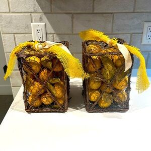 Set of Lemon tabletop Decorations